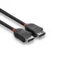 Lindy 0.5m Displayport Cable Black Line