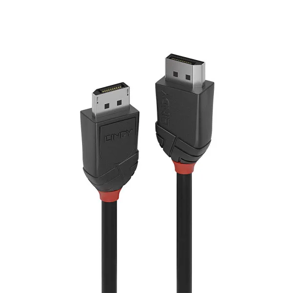 Lindy 0.5m Displayport Cable Black Line