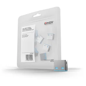 Lindy USB Port Blockers Pack of 10 Blue
