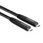 Lindy 10m USB 3.2 Gen 1 and DP 1.4 Type C Hybrid Cable