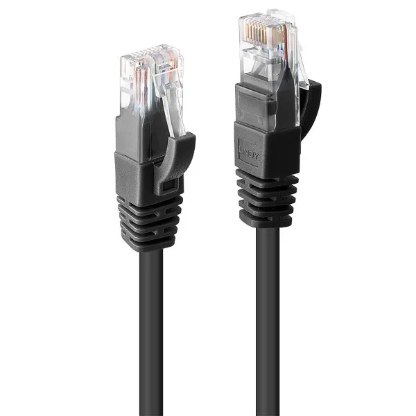 Lindy 2m CAT.6 U Utp Cable Black