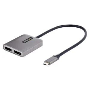 StarTech.com USB-C to Dual Displayport 1.4 Adapter, USB Type-C Multi-Monitor MST Hub, Dual 5K 60Hz DP Laptop Display