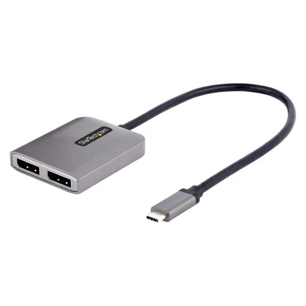 StarTech.com USB-C to Dual Displayport 1.4 Adapter, USB Type-C Multi-Monitor MST Hub, Dual 5K 60Hz DP Laptop Display StarTech.com USB-C to Dual Displayport 1.4 Adapter, USB Type-C Multi-Monitor MST Hub, Dual 5K 60Hz DP Laptop Display