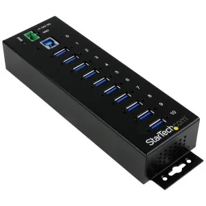 StarTech.com 10 Port Metal Industrial Superspeed