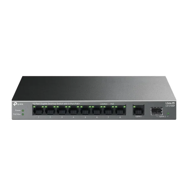 TP-Link 10-PORT Gigabit Switch 8-PORT Poe+