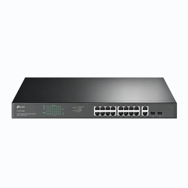 TP-Link 18-PORT Gig RM Switch 16-PORT Poe+ TP-Link 18-PORT Gig RM Switch 16-PORT Poe+