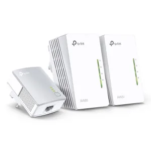 TP-Link AV600 PL Wi-Fi Booster 2 LAN 3 Units