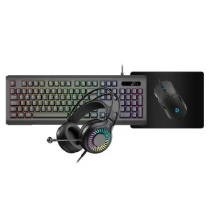 Vida Gamer BLK 4IN1 USB KB MS HS Kit Vida Gamer BLK 4IN1 USB KB MS HS Kit