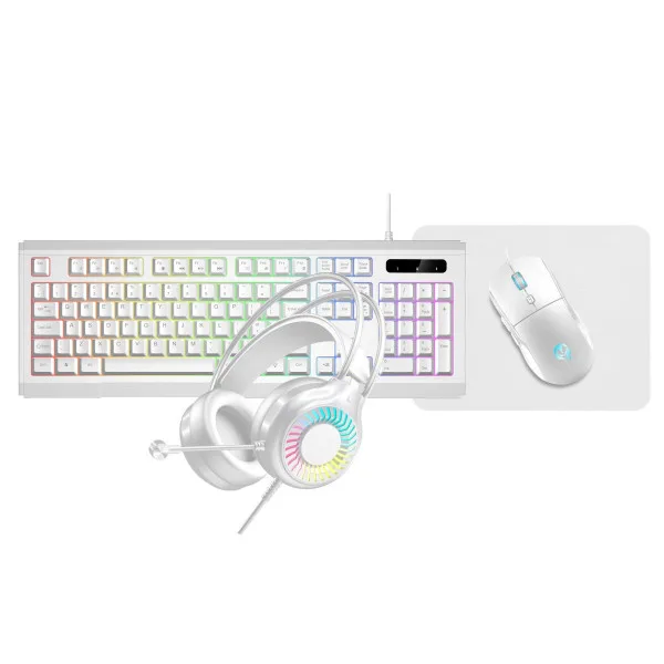 Vida Gamer Wht 4IN1 USB KB MS HS Kit Vida Gamer Wht 4IN1 USB KB MS HS Kit
