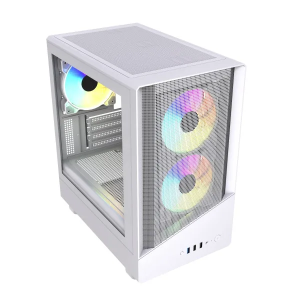 Vida Spire m Matx White Gaming Case